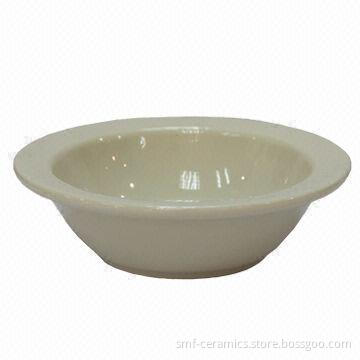 4.75oz Fruit Ceramic Bowl in Milk White, FDA/Prop 65 Approved